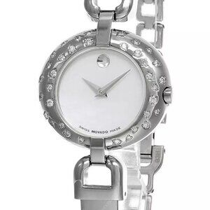 Movado Museum ladies diamond bezel watch